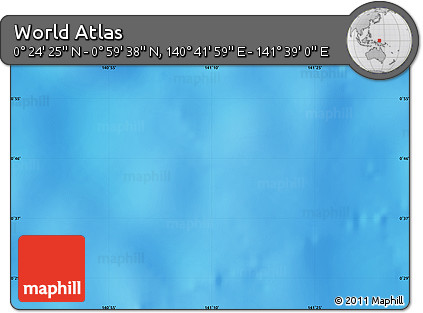 Physical Map of the Area around 0° 42' 2" N, 141° 10' 30" E