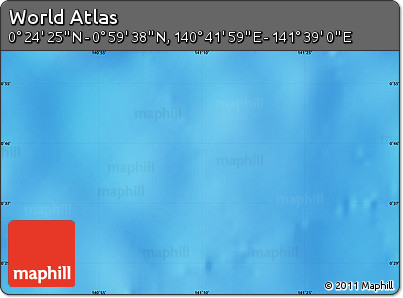 Physical Map of the Area around 0° 42' 2" N, 141° 10' 30" E