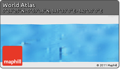 Physical Panoramic Map of the Area around 0° 42' 2" N, 142° 1' 30" E