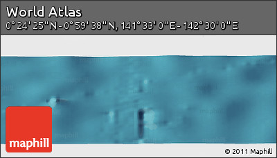 Satellite Panoramic Map of the Area around 0° 42' 2" N, 142° 1' 30" E