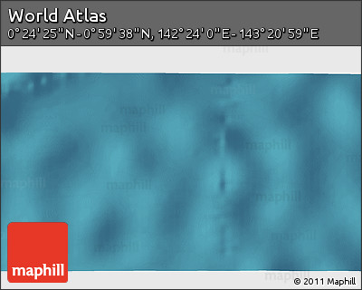 Satellite 3D Map of the Area around 0° 42' 2" N, 142° 52' 30" E