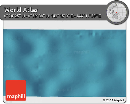 Satellite 3D Map of the Area around 0° 42' 2" N, 143° 43' 29" E