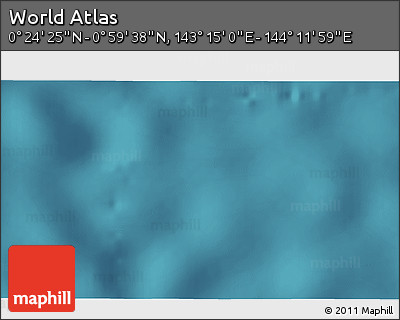 Satellite 3D Map of the Area around 0° 42' 2" N, 143° 43' 29" E