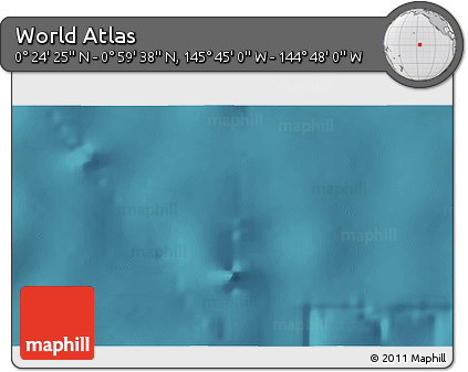 Satellite 3D Map of the Area around 0° 42' 2" N, 145° 16' 30" W