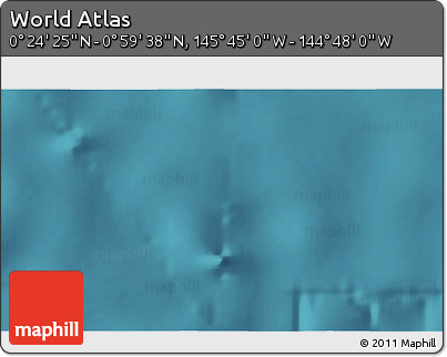 Satellite 3D Map of the Area around 0° 42' 2" N, 145° 16' 30" W