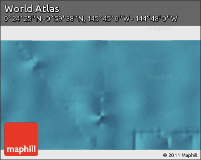 Satellite 3D Map of the Area around 0° 42' 2" N, 145° 16' 30" W