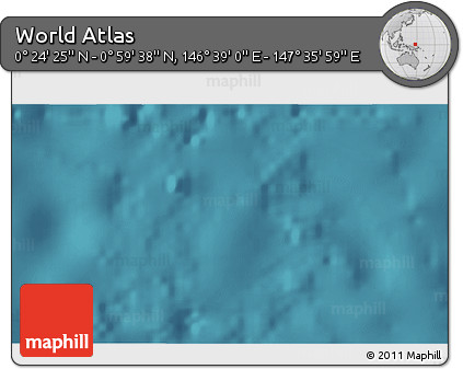 Satellite 3D Map of the Area around 0° 42' 2" N, 147° 7' 30" E