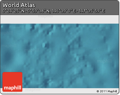 Satellite 3D Map of the Area around 0° 42' 2" N, 147° 7' 30" E