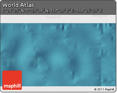 Satellite 3D Map of the Area around 0° 42' 2" N, 147° 58' 29" E