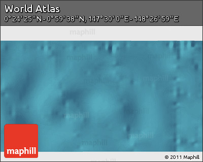Satellite 3D Map of the Area around 0° 42' 2" N, 147° 58' 29" E