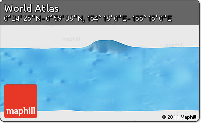 Physical Panoramic Map of the Area around 0° 42' 2" N, 154° 46' 30" E
