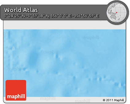 Physical 3D Map of the Area around 0° 42' 2" N, 156° 28' 29" E