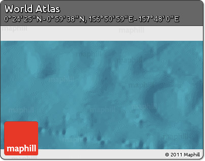 Satellite 3D Map of the Area around 0° 42' 2" N, 157° 19' 29" E