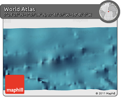 Satellite 3D Map of the Area around 0° 42' 2" N, 15° 13' 29" W