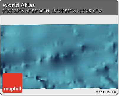Satellite 3D Map of the Area around 0° 42' 2" N, 15° 13' 29" W