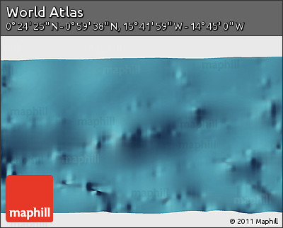 Satellite 3D Map of the Area around 0° 42' 2" N, 15° 13' 29" W