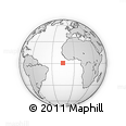 Outline Map of the Area around 0° 42' 2" N, 15° 13' 29" W, rectangular outline
