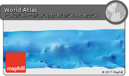Physical Panoramic Map of the Area around 0° 42' 2" N, 15° 13' 29" W
