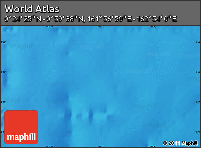 Physical Map of the Area around 0° 42' 2" N, 162° 25' 30" E