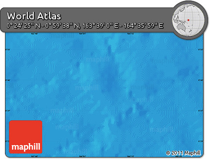 Physical Map of the Area around 0° 42' 2" N, 164° 7' 30" E