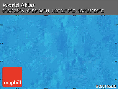 Physical Map of the Area around 0° 42' 2" N, 164° 7' 30" E
