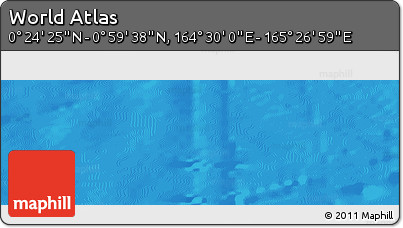 Physical Panoramic Map of the Area around 0° 42' 2" N, 164° 58' 29" E