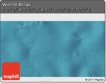 Satellite 3D Map of the Area around 0° 42' 2" N, 166° 40' 30" E