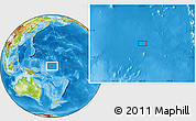 Physical Location Map of the area around 0° 42' 2" N, 166° 40' 30" E