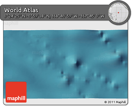 Satellite 3D Map of the Area around 0° 42' 2" N, 168° 13' 29" W