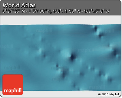 Satellite 3D Map of the Area around 0° 42' 2" N, 168° 13' 29" W