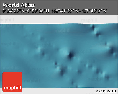 Satellite 3D Map of the Area around 0° 42' 2" N, 168° 13' 29" W
