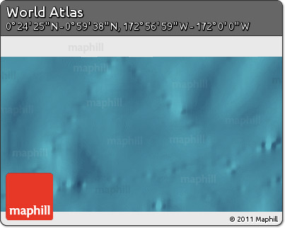 Satellite 3D Map of the Area around 0° 42' 2" N, 172° 28' 29" W