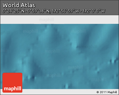 Satellite 3D Map of the Area around 0° 42' 2" N, 172° 28' 29" W