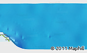 Physical 3D Map of the area around 0° 42' 2" N, 174° 19' 29" E