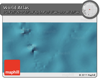 Satellite 3D Map of the Area around 0° 42' 2" N, 174° 10' 30" W