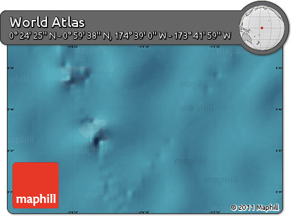 Satellite Map of the Area around 0° 42' 2" N, 174° 10' 30" W