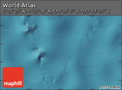 Satellite Map of the Area around 0° 42' 2" N, 174° 10' 30" W