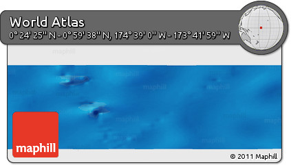 Physical Panoramic Map of the Area around 0° 42' 2" N, 174° 10' 30" W