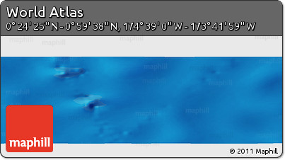Physical Panoramic Map of the Area around 0° 42' 2" N, 174° 10' 30" W