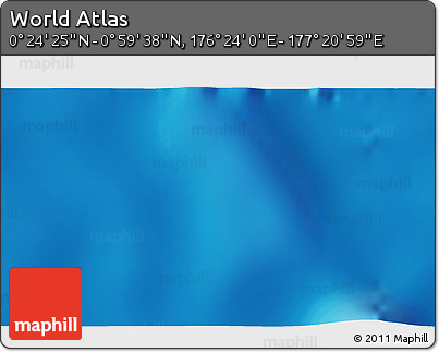 Physical 3D Map of the Area around 0° 42' 2" N, 176° 52' 30" E