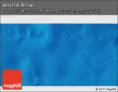 Physical 3D Map of the Area around 0° 42' 2" N, 178° 34' 29" E