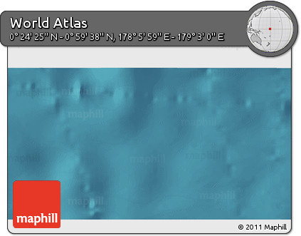 Satellite 3D Map of the Area around 0° 42' 2" N, 178° 34' 29" E