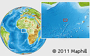 Physical Location Map of the area around 0° 42' 2" N, 1° 46' 29" E