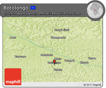 Physical Panoramic Map of Botolongo