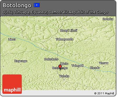 Physical Panoramic Map of Botolongo