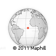 Outline Map of the Area around 0° 42' 2" N, 22° 52' 30" W, rectangular outline
