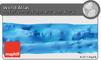 Physical Panoramic Map of the Area around 0° 42' 2" N, 26° 16' 29" W