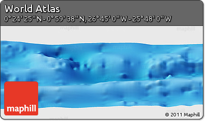 Physical Panoramic Map of the Area around 0° 42' 2" N, 26° 16' 29" W