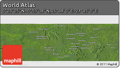 Satellite Panoramic Map of the Area around 0° 42' 2" N, 27° 16' 29" E