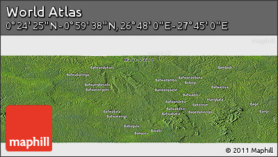 Satellite Panoramic Map of the Area around 0° 42' 2" N, 27° 16' 29" E